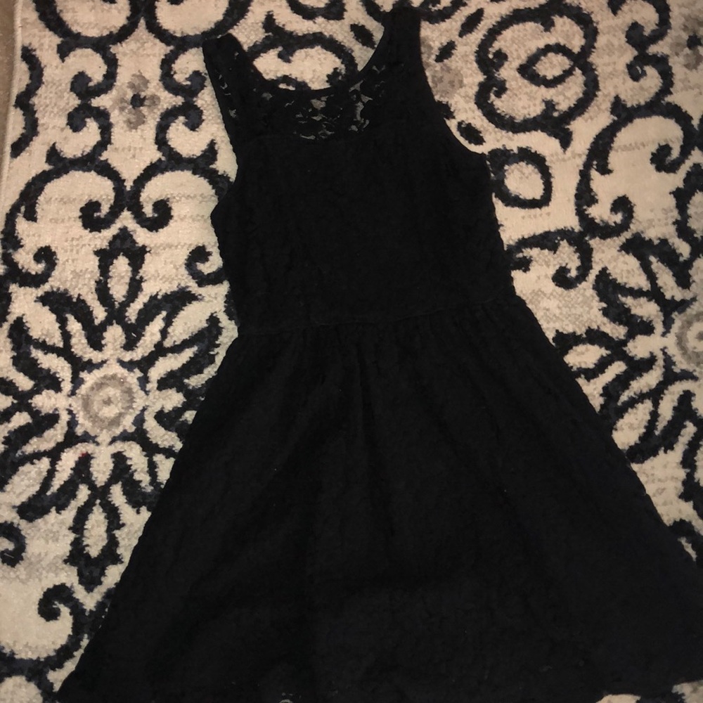 Black lace dress